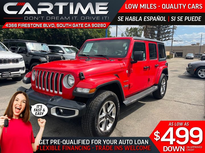 2020 JEEP WRANGLER UNLIMITED for sale in SOUTH GATE