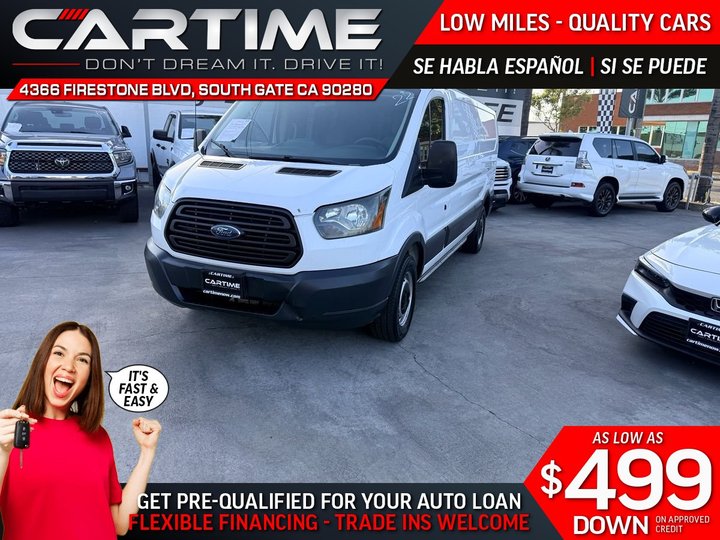 2017 FORD TRANSIT 150 VAN LOW ROOF W/60/40 SIDE DOOR W/LWB VAN for sale in SOUTH GATE