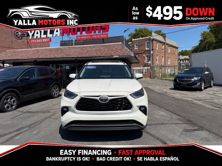 2021 TOYOTA HIGHLANDER for sale in PHILADELPHIA