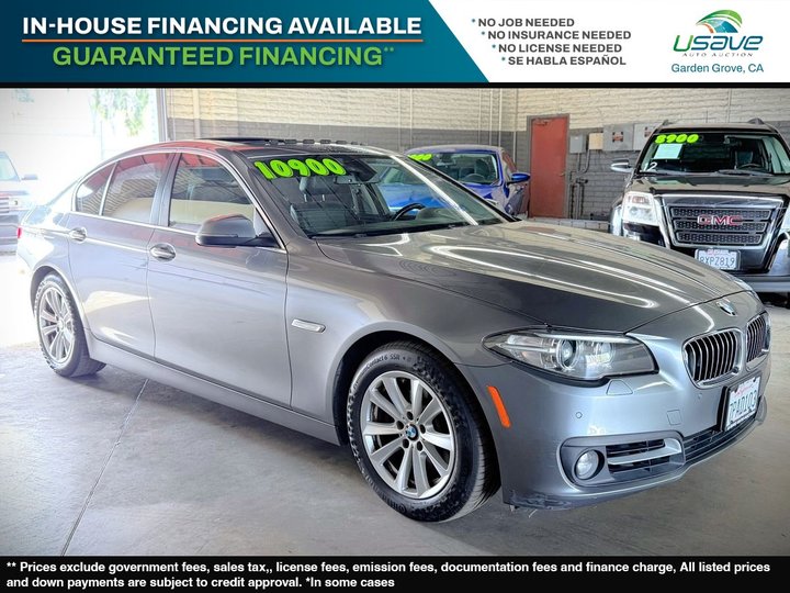 GRAY, 2016 BMW 5 SERIES Image 