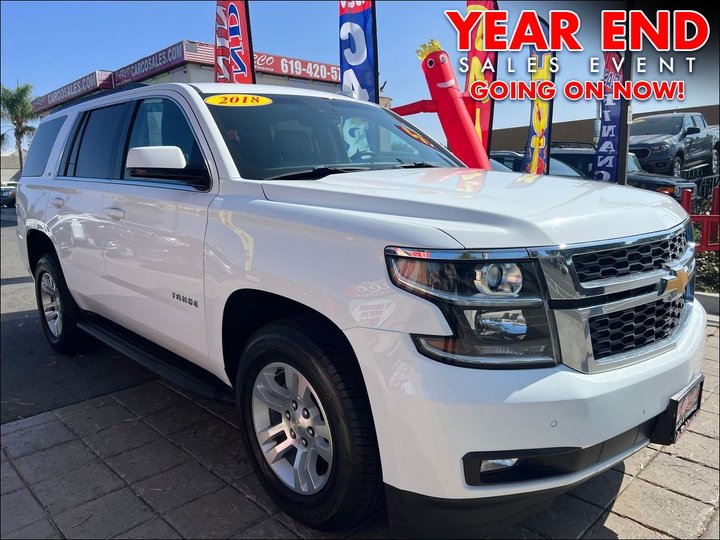 WHITE, 2018 CHEVROLET TAHOE Image 