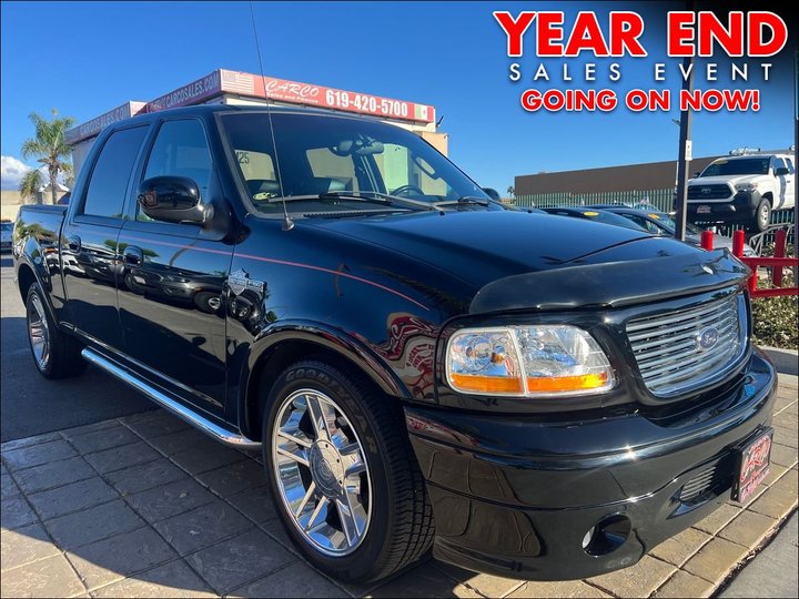 BLACK, 2002 FORD F150 SUPERCREW CAB Image 