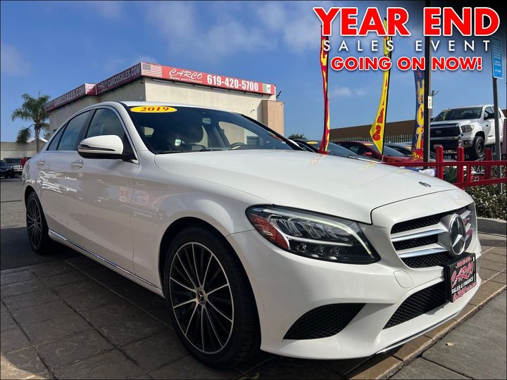 WHITE, 2019 MERCEDES-BENZ C-CLASS Image 