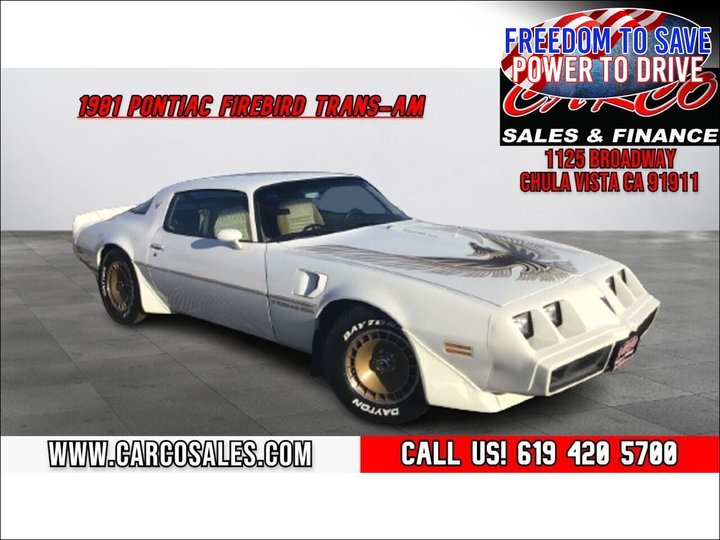 1981 PONTIAC FIREBIRD for sale in CHULA VISTA