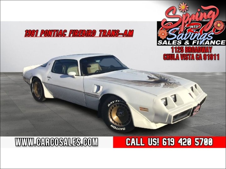 1981 PONTIAC FIREBIRD for sale in CHULA VISTA