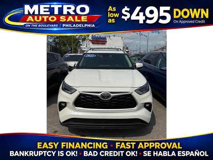 2021 TOYOTA HIGHLANDER for sale in PHILADELPHIA
