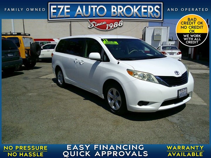 2012 TOYOTA SIENNA for sale in ORANGE