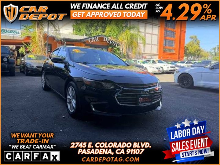 2016 CHEVROLET MALIBU for sale in PASADENA