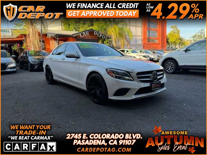 2019 MERCEDES-BENZ C-CLASS SUPER CLEAN for sale in PASADENA