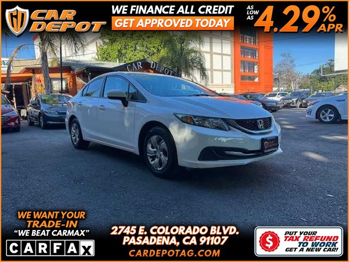 2015 HONDA CIVIC for sale in PASADENA
