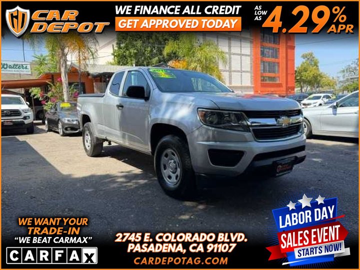2019 CHEVROLET COLORADO EXTENDED CAB for sale in PASADENA