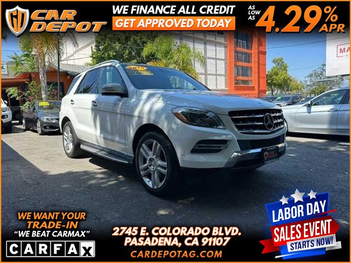 2015 MERCEDES-BENZ M-CLASS SUPER CLEAN RARE INTERIOR for sale in PASADENA
