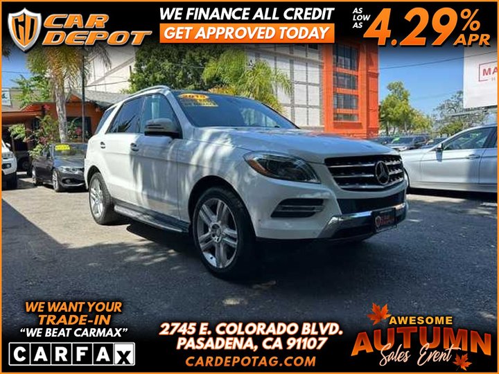 2015 MERCEDES-BENZ M-CLASS SUPER CLEAN RARE INTERIOR for sale in PASADENA