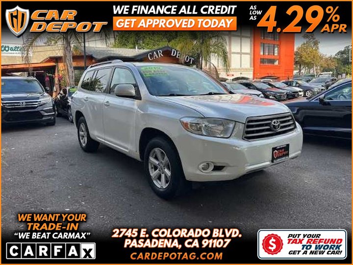 2010 TOYOTA HIGHLANDER for sale in PASADENA