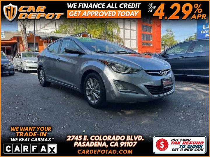 2015 HYUNDAI ELANTRA for sale in PASADENA