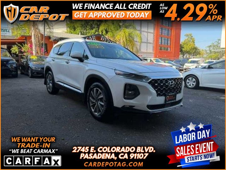 2020 HYUNDAI SANTA FE 1 OWNER for sale in PASADENA