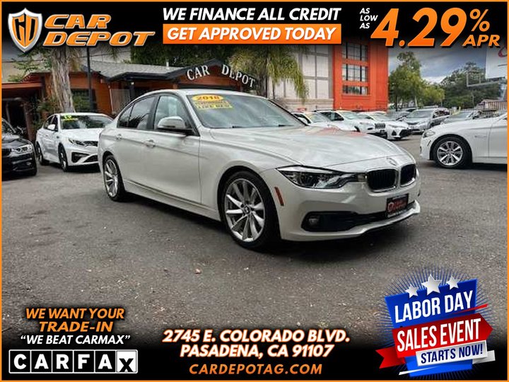 2018 BMW 3 SERIES for sale in PASADENA