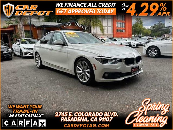 2018 BMW 3 SERIES for sale in PASADENA