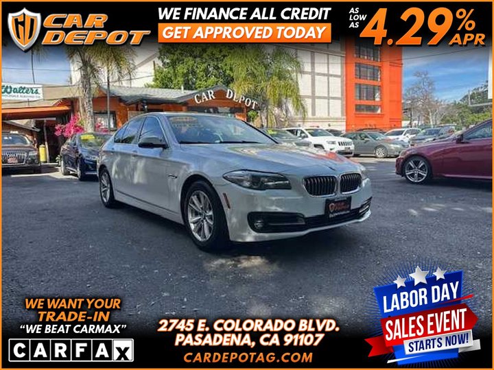 2015 BMW 5 SERIES for sale in PASADENA