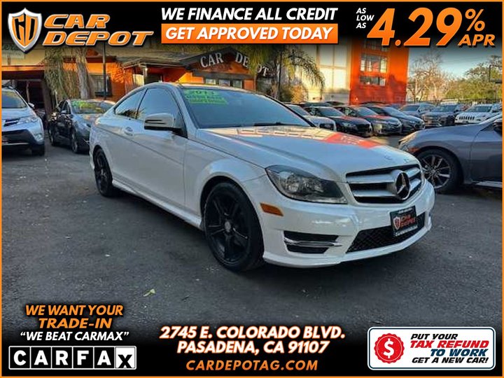 2013 MERCEDES-BENZ C-CLASS for sale in PASADENA