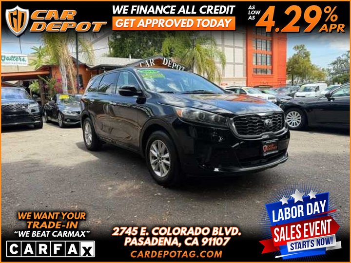 2019 KIA SORENTO L 3RD SEAT for sale in PASADENA
