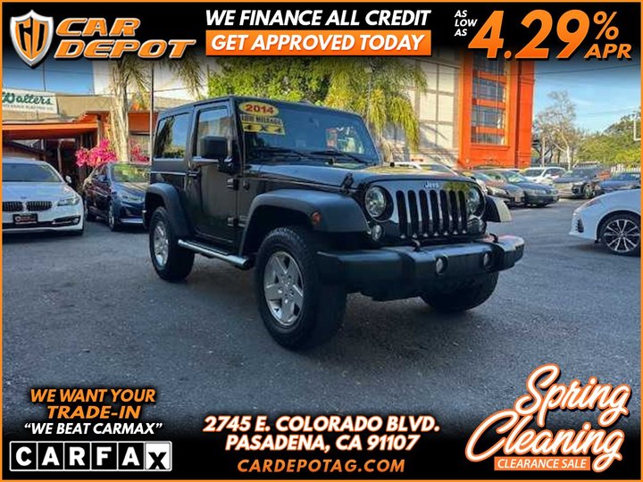 2014 JEEP WRANGLER for sale in PASADENA