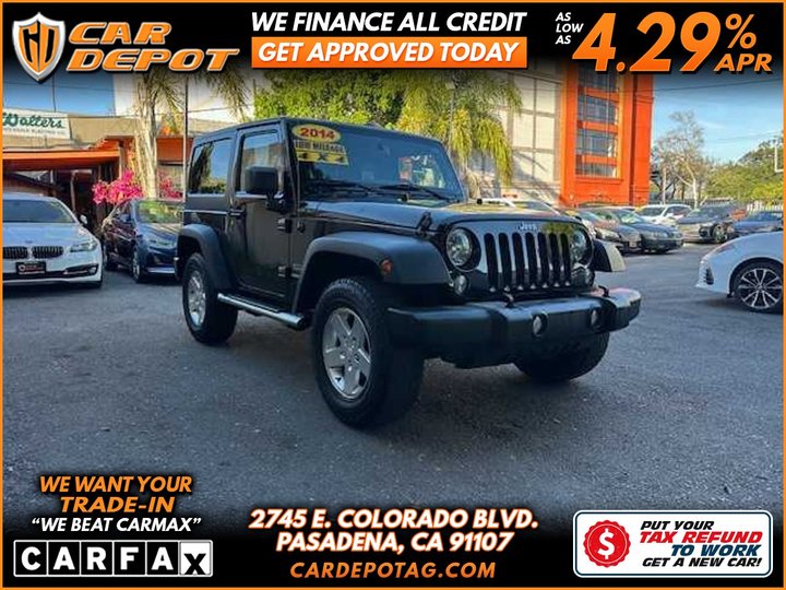 2014 JEEP WRANGLER for sale in PASADENA