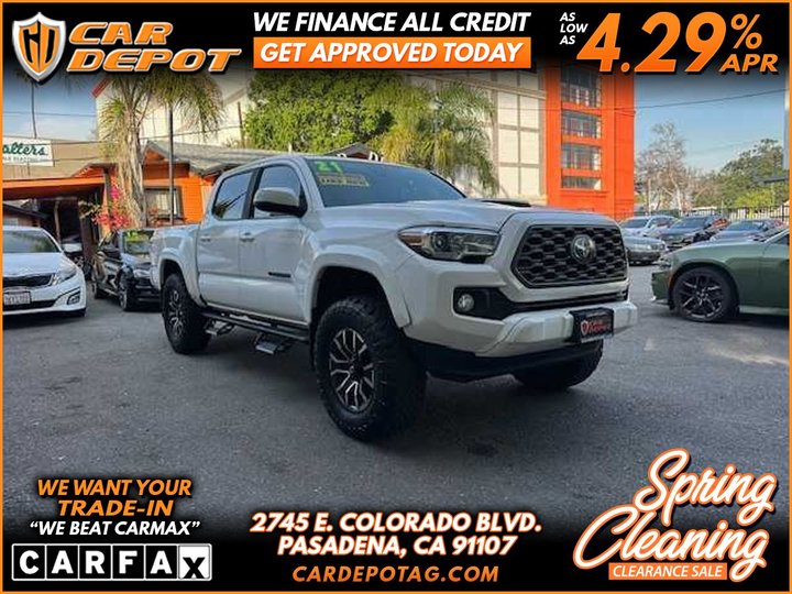 2021 TOYOTA TACOMA DOUBLE CAB for sale in PASADENA