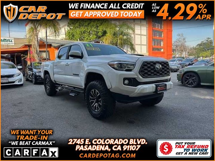 2021 TOYOTA TACOMA DOUBLE CAB for sale in PASADENA