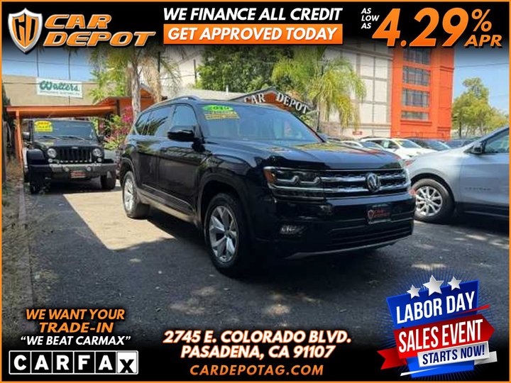 2019 VOLKSWAGEN ATLAS SUPER CLEAN LOW MILES for sale in PASADENA