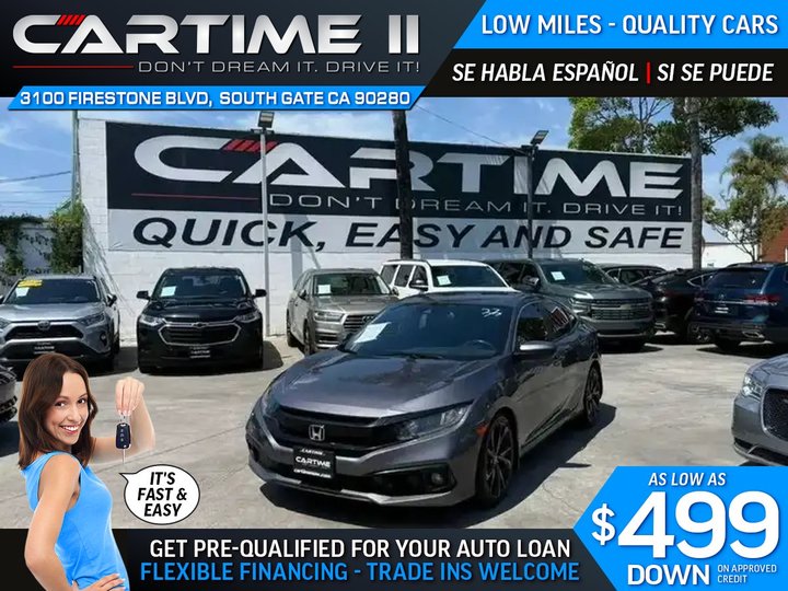 2019 HONDA CIVIC for sale in SOUTH GATE