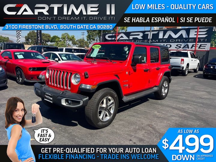 2020 JEEP WRANGLER UNLIMITED for sale in SOUTH GATE