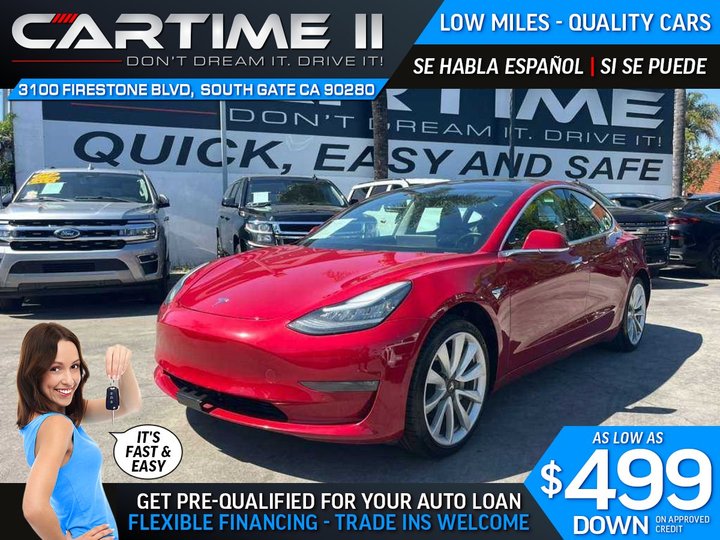 2019 TESLA MODEL 3 LONG RANGE for sale in SOUTH GATE