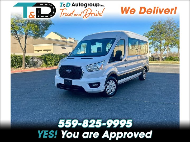 2021 FORD TRANSIT 350 PASSENGER VAN for sale in FRESNO