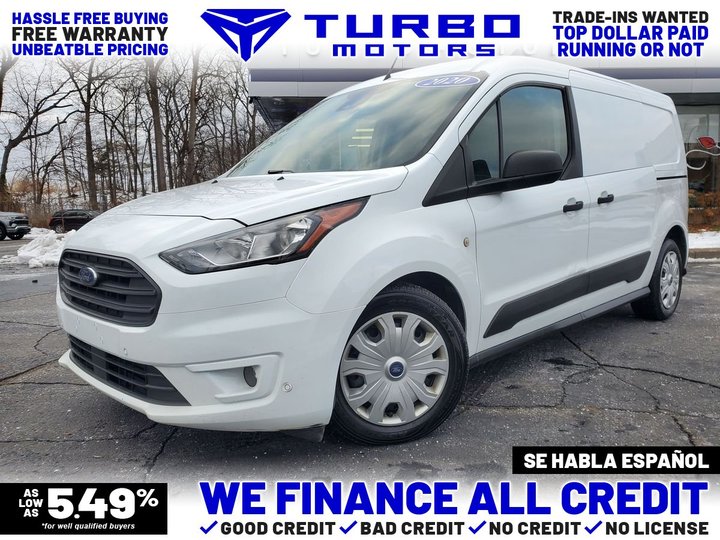 WHITE, 2020 FORD TRANSIT CONNECT CARGO VAN Image 