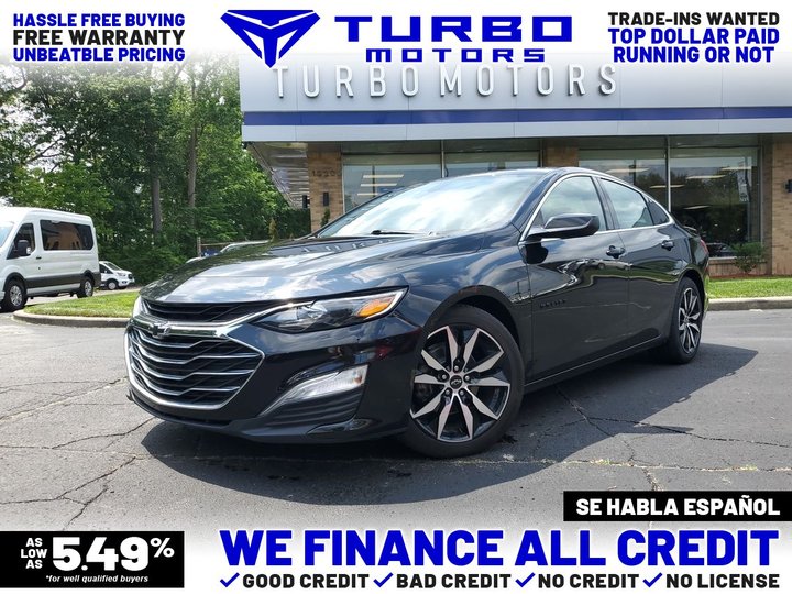 BLACK, 2021 CHEVROLET MALIBU Image 