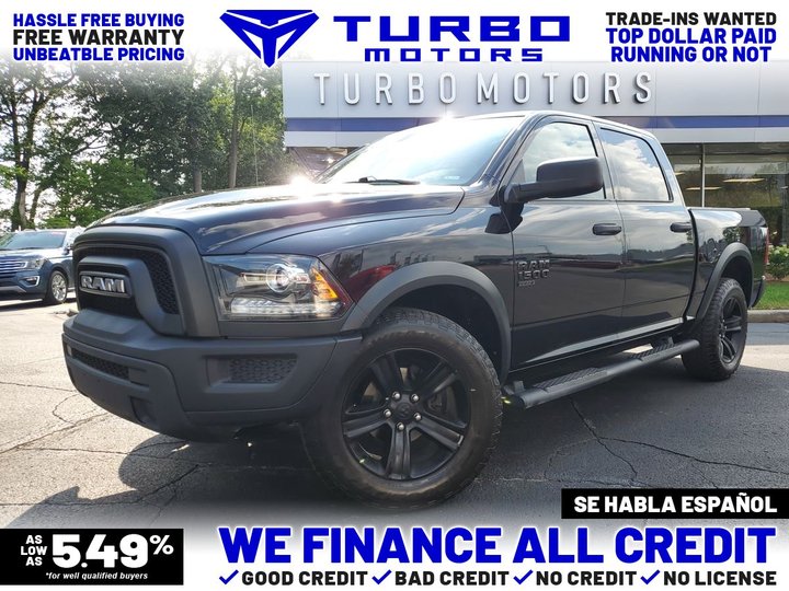 BLACK, 2022 RAM 1500 CLASSIC CREW CAB Image 
