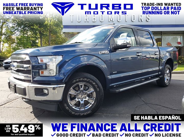 BLUE, 2017 FORD F150 SUPERCREW CAB Image 