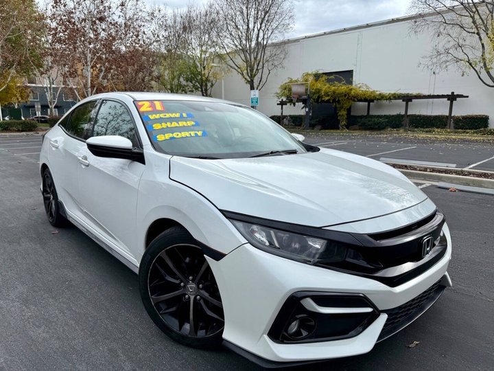 Platinum White Pearl, 2021 Honda Civic Image 