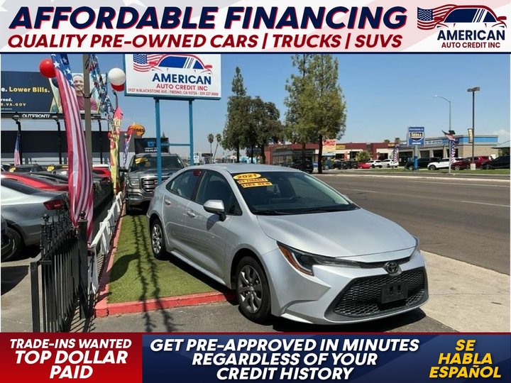 2021 TOYOTA CAR for sale in FRESNO