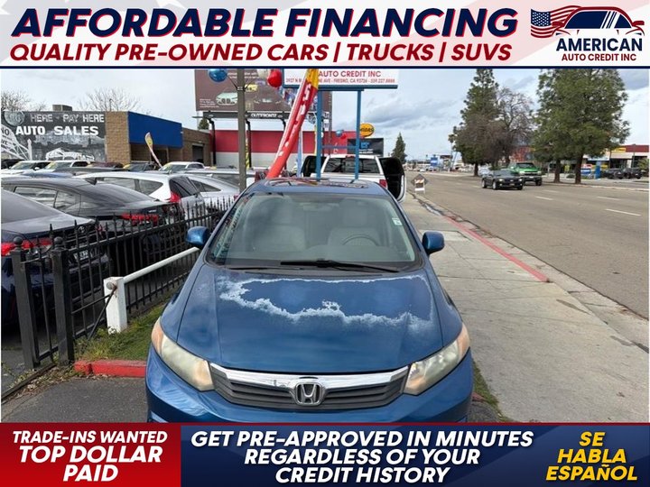 2012 HONDA CIVIC for sale in FRESNO