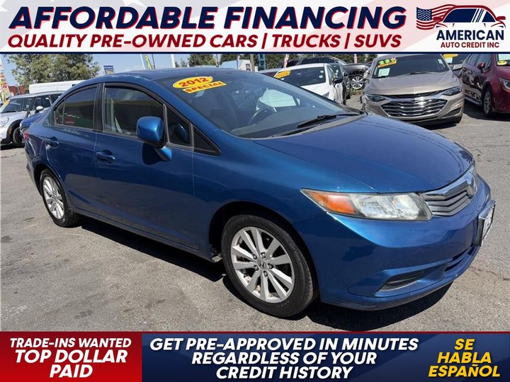 2012 HONDA CIVIC for sale in FRESNO