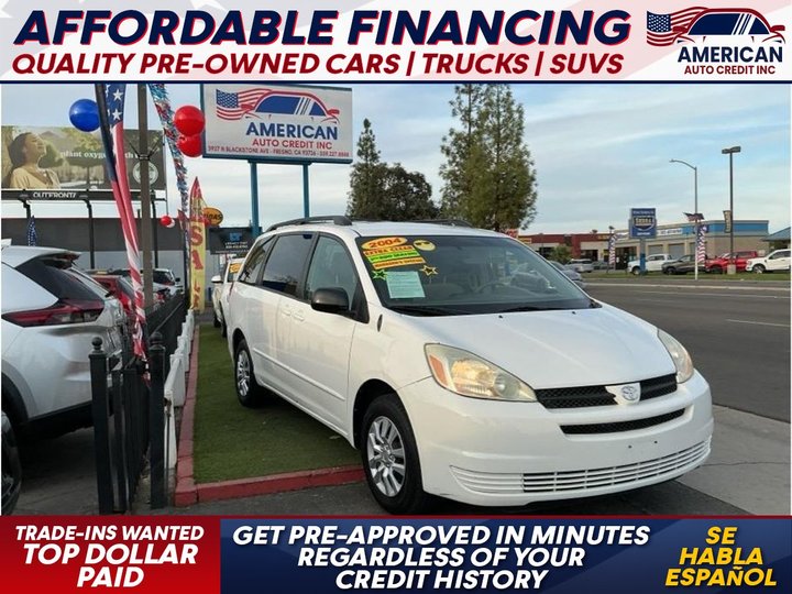 2004 TOYOTA SIENNA for sale in FRESNO