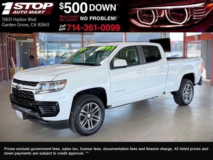 2021 CHEVROLET COLORADO CREW CAB for sale in GARDEN GROVE