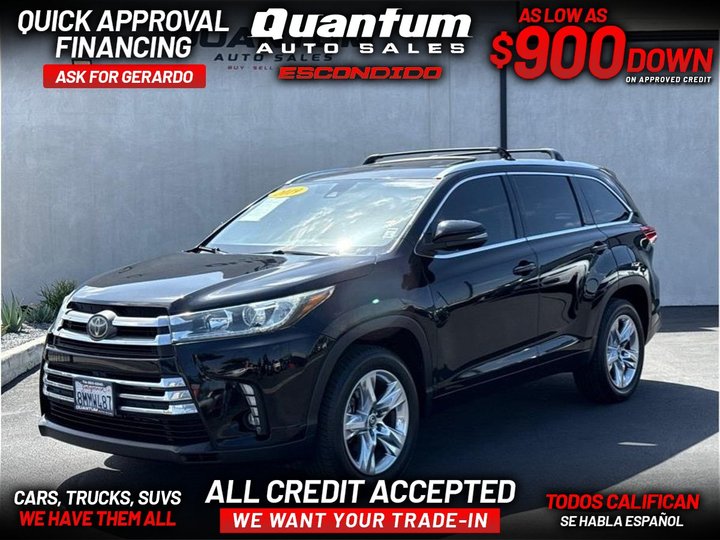 2019 TOYOTA HIGHLANDER for sale in ESCONDIDO