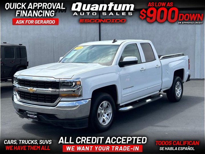 2018 CHEVROLET SILVERADO 1500 DOUBLE CAB for sale in ESCONDIDO
