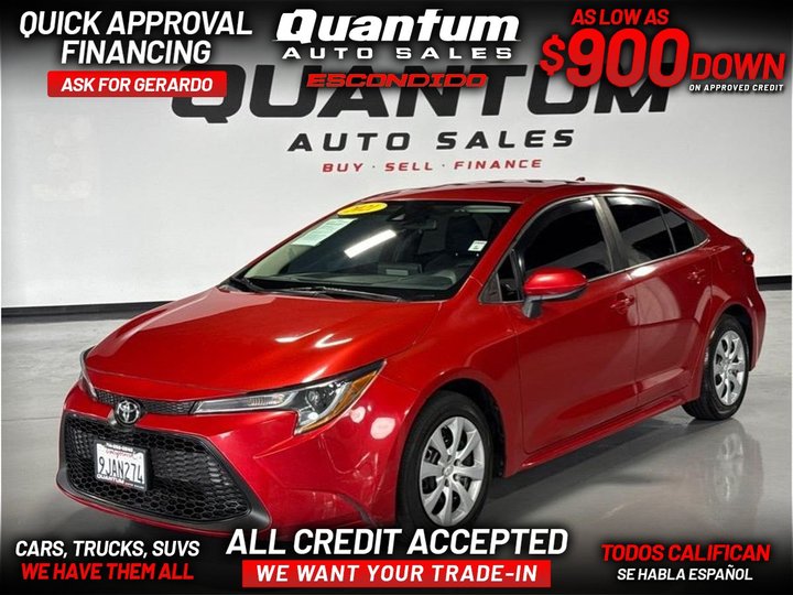 2021 TOYOTA COROLLA for sale in ESCONDIDO