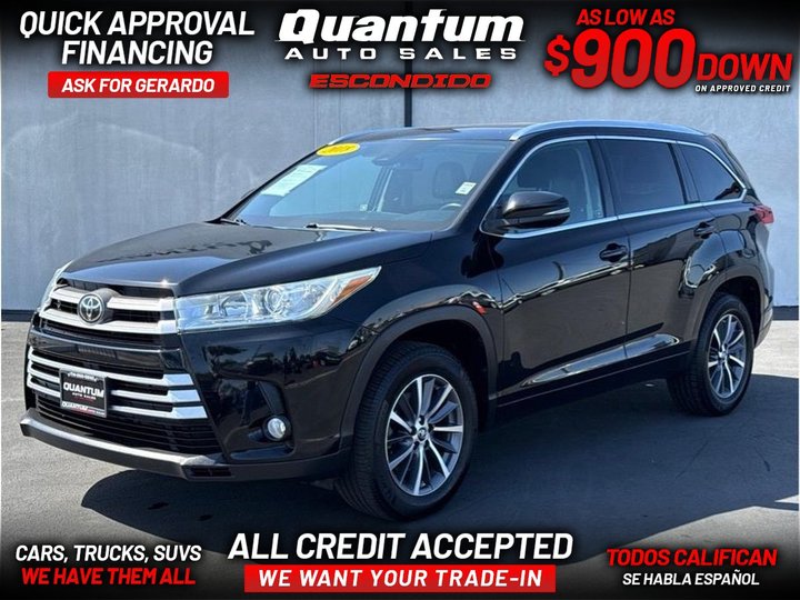 2018 TOYOTA HIGHLANDER for sale in ESCONDIDO