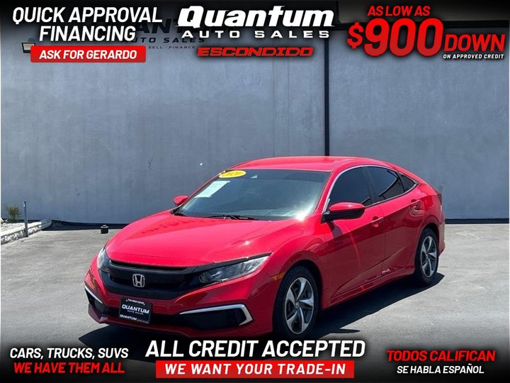 2020 HONDA CIVIC for sale in ESCONDIDO