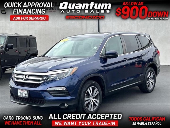 2017 HONDA PILOT for sale in ESCONDIDO